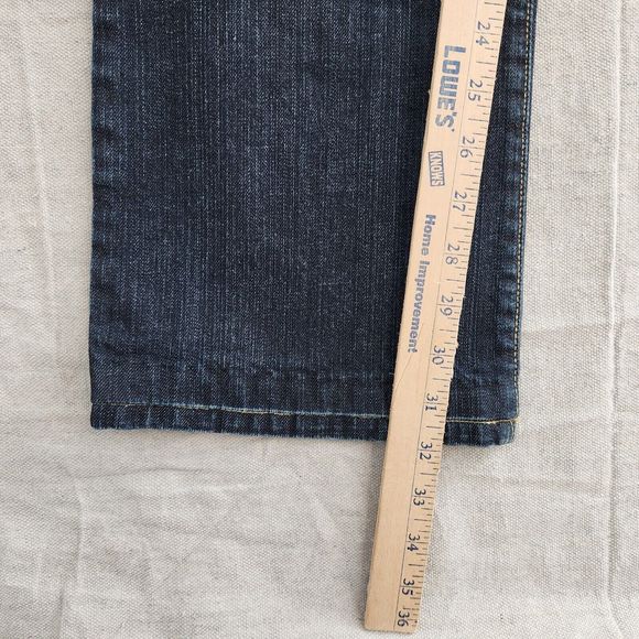 David Kahn Jeans Women 10 Blue Denim Stretch Bootcut Mid Rise 32x32 Made in USA - Picture 6 of 16